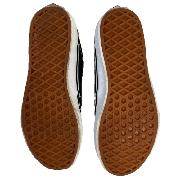 Vans Blue Gray Check Canvas Low Top Lace Up Youth Size 4 - Picture 11 of 11